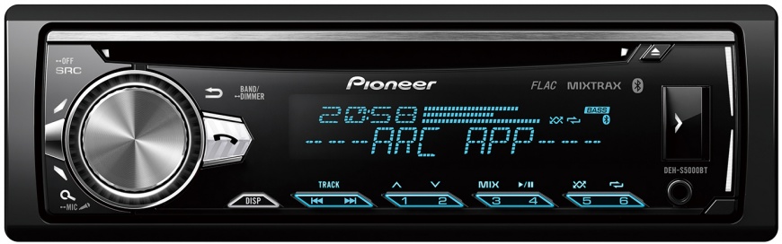 Автомагнитола CD Pioneer DEH-S5000BT 1DIN 4x50Вт