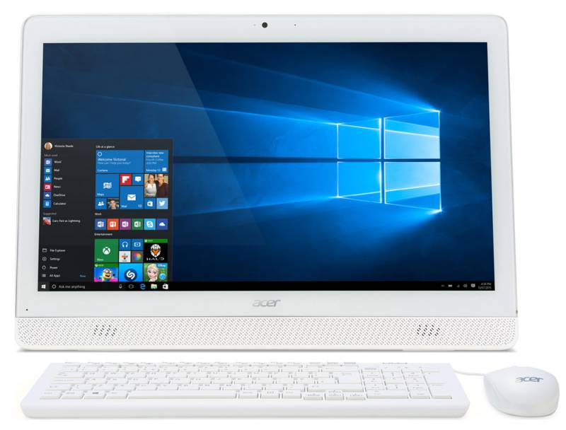 Моноблок Acer Aspire Z1-612 19.5" HD+ P N3700/4Gb/1Tb/HDG/DVDRW/Windows 10 Home Single Language/WiFi/BT/клавиатура/мышь/белый 1600x900
