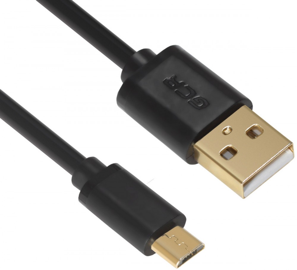 Кабель Greenconnect micro USB 2.0  0.3m черный, позолоченные контакты, 28/28 AWG, AM / microB 5pin, GCR-UA8MCB6-BB2SG-0.3m