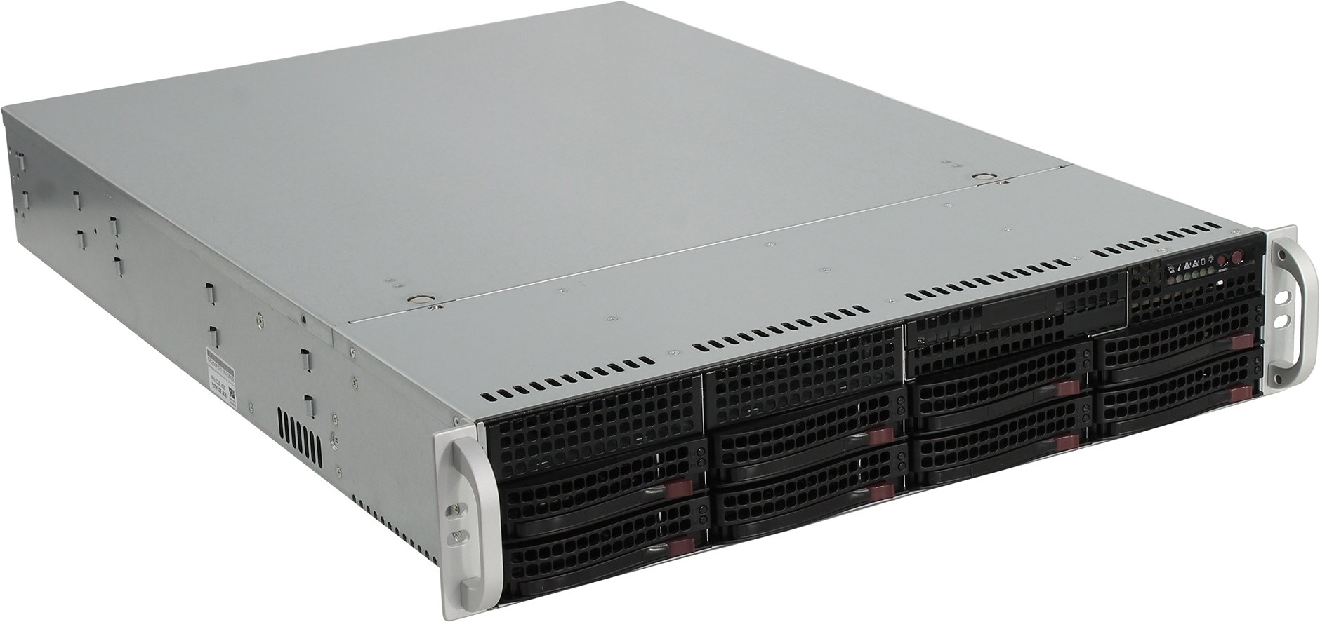Серверный корпус Supermicro SuperChassis 2U 825TQC-R802LPB/ no HDD(8)LFF/ no fixed LFF(2)/ 7xLP/ 2x800W Platinum(12" x 13", 13.68" x 13", 12" x 10")E-