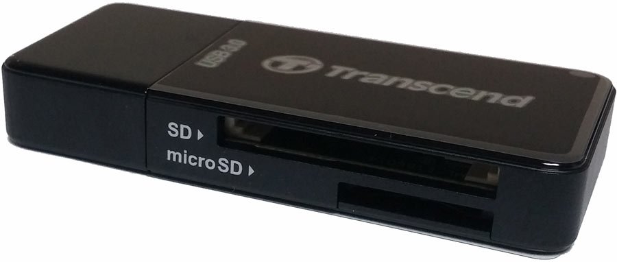 Картридер Transcend USB3.0 Single-Lun Reader, Black, TS-RDF5K