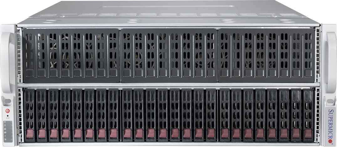 Серверная платформа Supermicro SuperServer 4U 420GP-TNR noCPU(2)3rd Gen Xeon Scalable/TDP 270W/no DIMM(32)/ SATA RAID HDD(16)SFF/2x1GbE/4x2000W
