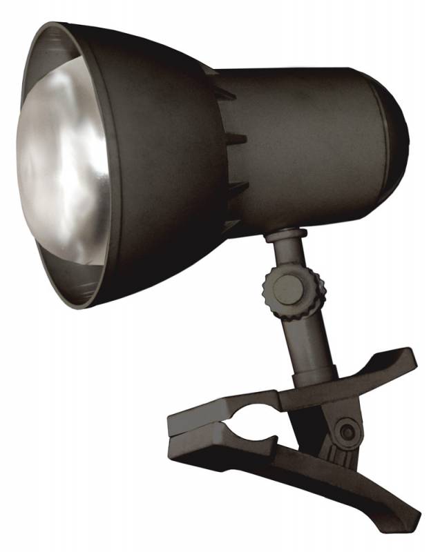Светильник настольный Трансвит NADEZHDA1MINI/BL на прищепке E27 лампа накаливания черный 40Вт