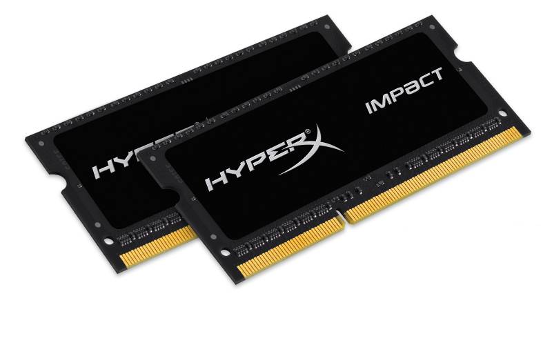 Память оперативная Kingston 16GB 1600MHz DDR3L CL9 SODIMM (Kit of 2) 1.35V HyperX Impact Black, HX316LS9IBK2/16