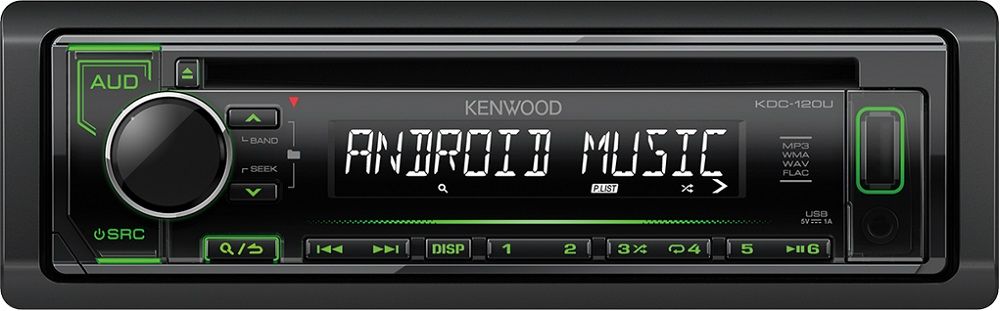 Автомагнитола CD Kenwood KDC-120UG 1DIN 4x50Вт