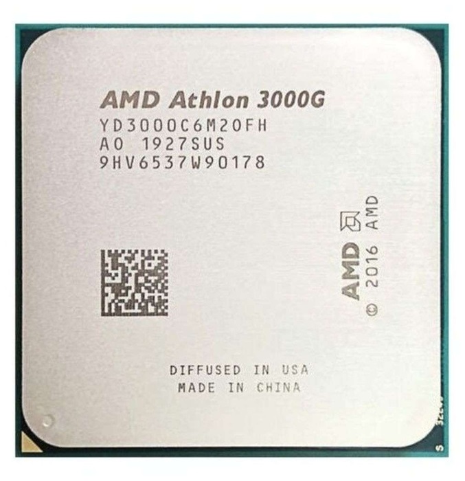Процессор CPU AMD Socket AM4 Athlon 3000G (3.50GHz/5Mb) Radeon Vega 3 tray, YD3000C6M2OFB