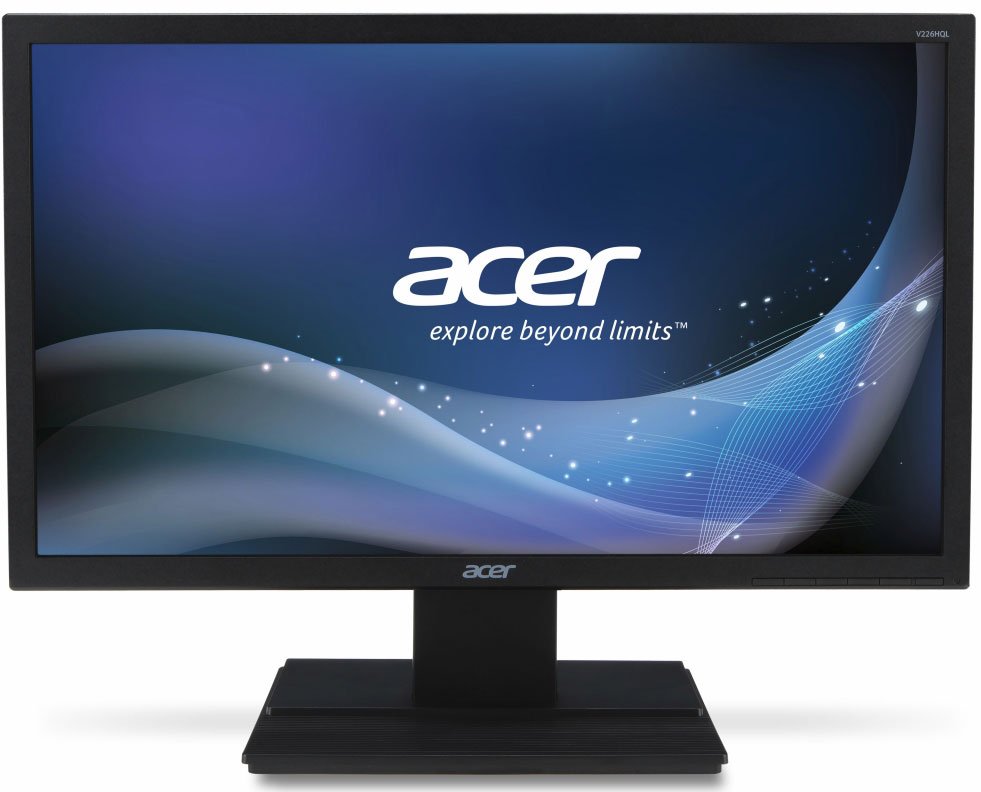 Монитор Acer V226HQLbid, 21.5", TN, 1920x1080 (Full HD), 5 мс, 250 кд/м2, 170°/160°, VGA, DVI, HDMI, чёрный