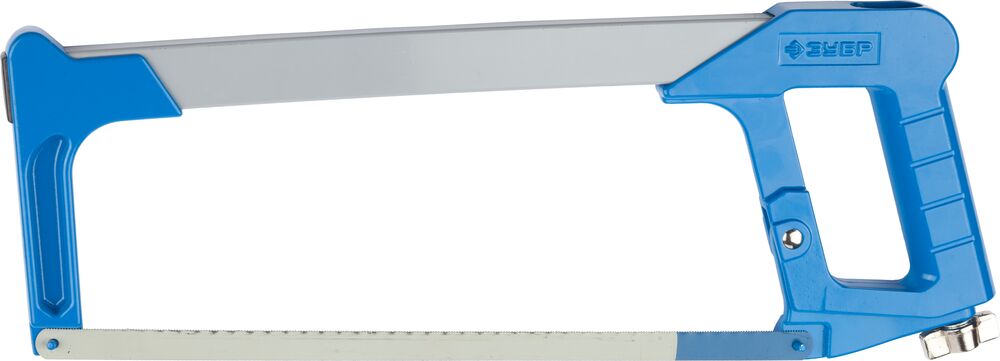 Ножовка ЗУБР "ЭКСПЕРТ" по металлу, усил рамка, металл ручка, особо высокое натяжение полотна, Би-металл полотно, 300мм, 1578_z01