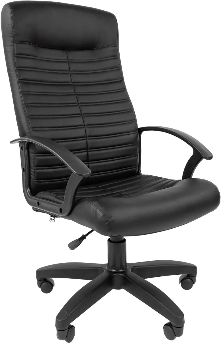 Офисное кресло Chairman Стандарт СТ-80 Россия экокожа черный
