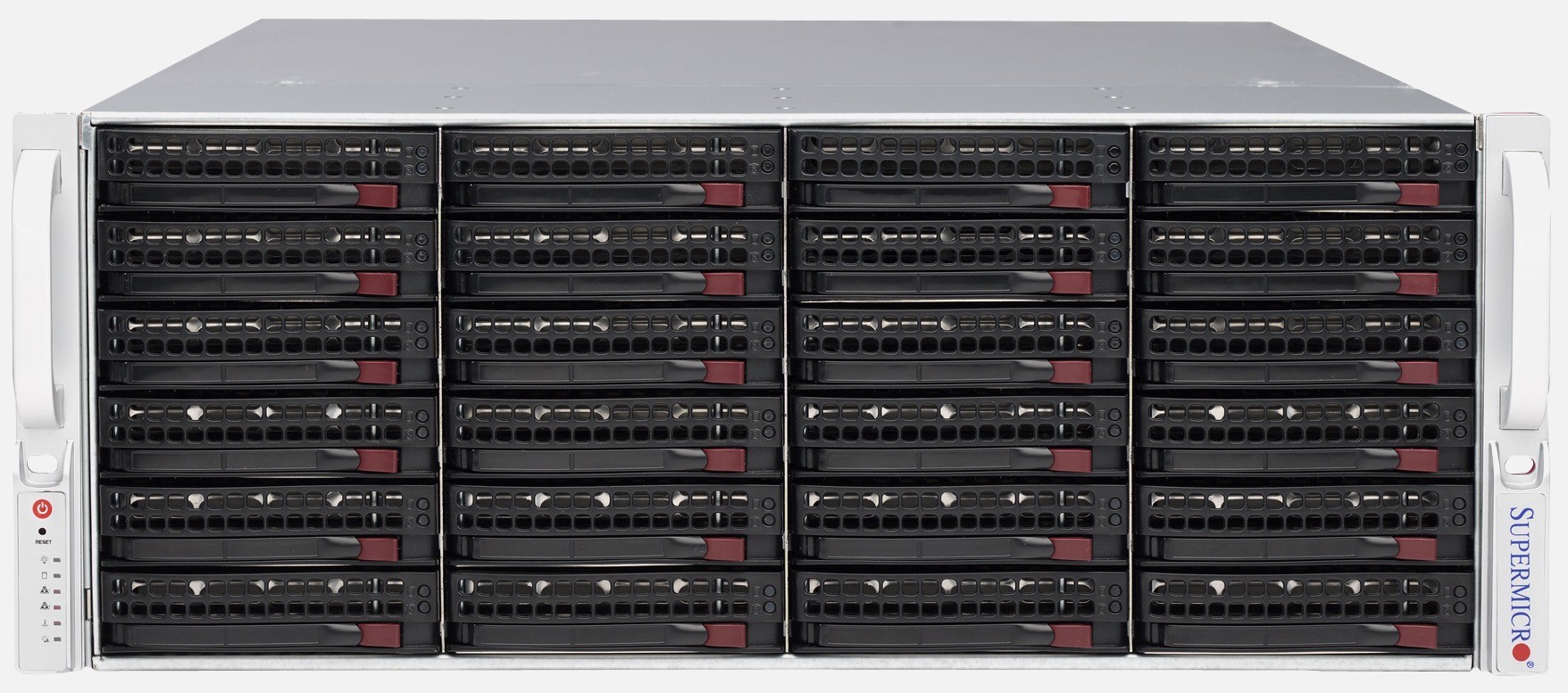 Серверная платформа Supermicro SuperStorage 4U Server 6049P-E1CR24H noCPU(2)Scalable/TDP 70-205W/ no DIMM(16)/ 3108RAID HDD(24)LFF/ 2x10Gbe/ 5xFH/ 2x1