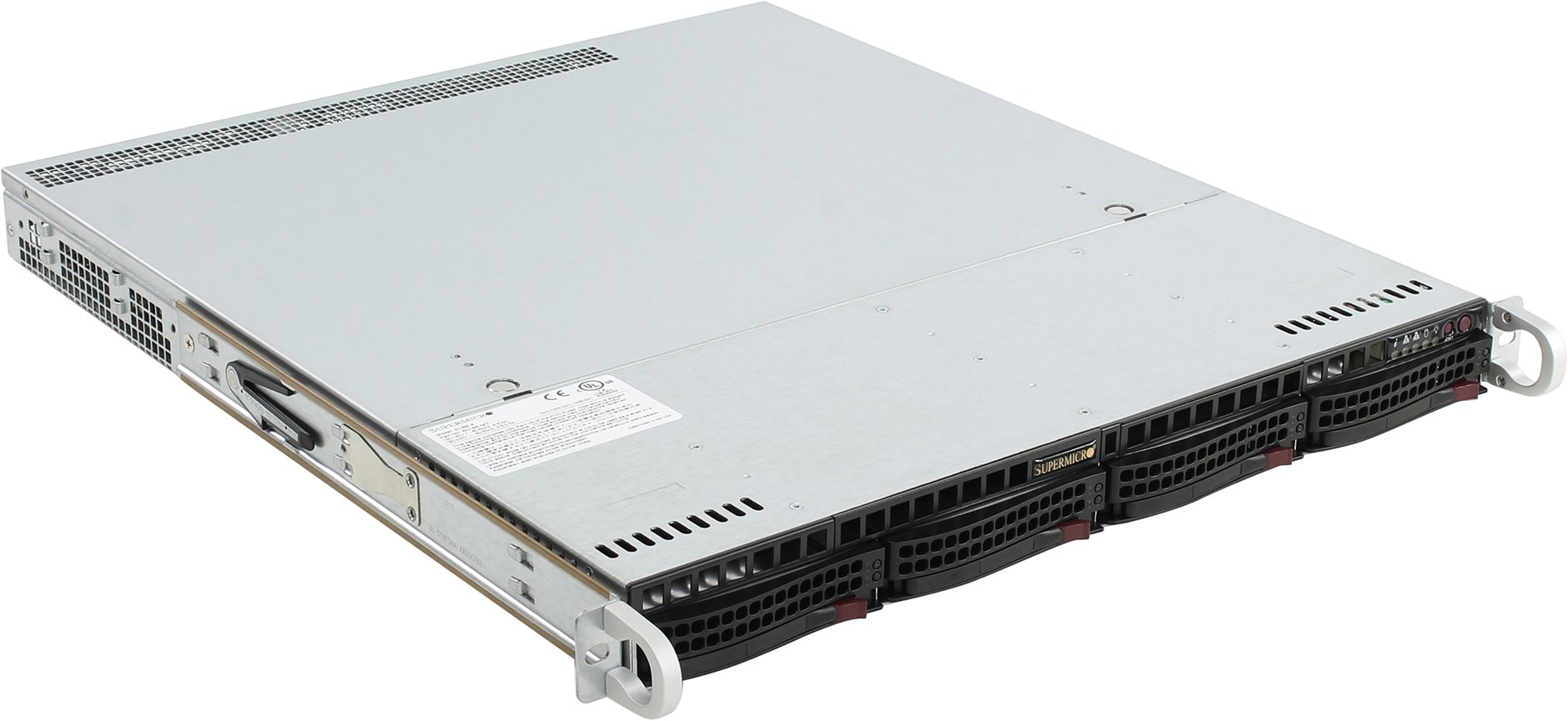 Серверная платформа SuperMicro SYS-1028R-WMR, 1U, 2 x LGA2011-3, Intel C612, 16 x DDR4, 2 x 2.5" SATA, 2xGigabit Ethernet (1000 Мбит/с), 400 Вт