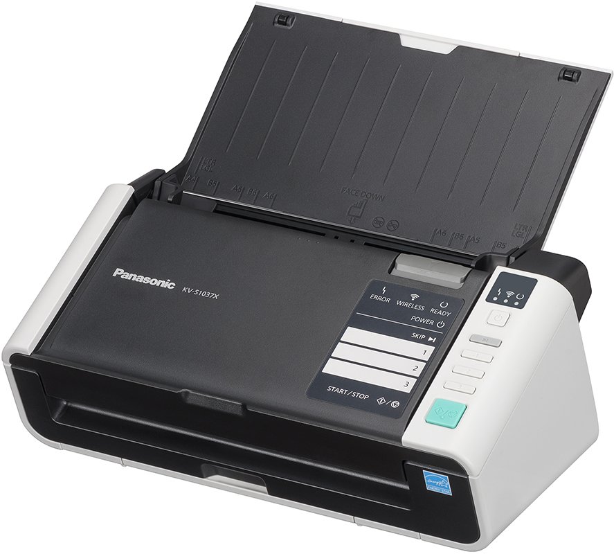 Сканер Panasonic KV-S1037X-X, А4, двухсторонний, 30 стр/мин, автопод. 50 листов, USB 3.1, Ethernet, Wi-Fi