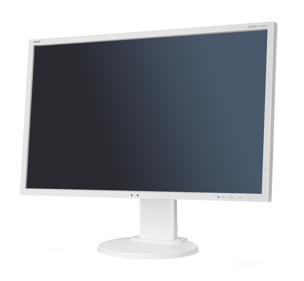 Монитор NEC 22" E223W monitor,Silv/White(250cd/m2,1000:1,5ms,1680x1050,178/178 16:10,1680x1050,Hight adj.:110,Swivel;Tilt;D-Sub,DVI-D;Internal PS;TCO6
