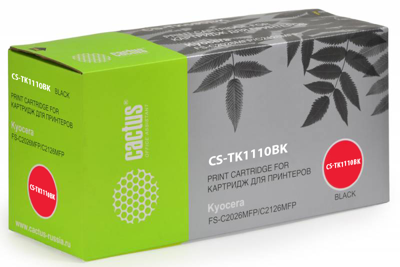 Картридж Cactus CS-TK1110 черный для Kyocera FS 1020MFP/1040/1120MFP (2500стр.)