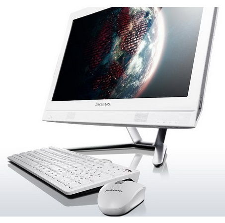 Моноблок Lenovo C360 (19,5" 1600x900/ G3250T (2.8 ГГц) /4Gb/500Gb/GF800M 2Gb/DVDRW/W8.1 64/WiFi/white/Web/клавиатура/мышь /белый), 57330770