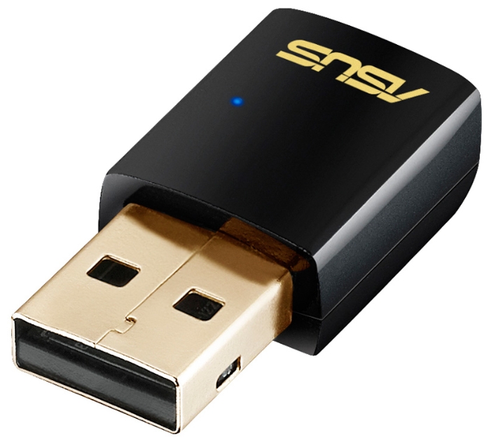Адаптер ASUS WiFi Adapter USB USB-AC51 (USB2.0, WLAN 433Mbps Dual-band 2.4GHz+5.1GHz, 802.11ac) 2x int Antenna, USB-AC51