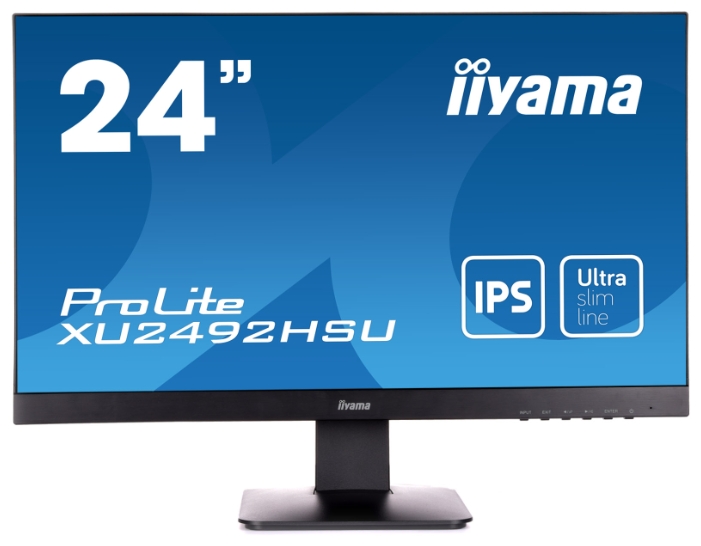 Монитор Iiyama 23.8" XU2492HSU-B1 черный IPS LED 5ms 16:9 HDMI M/M матовая 250cd 178гр/178гр 1920x1080 D-Sub DisplayPort FHD USB 3.6кг