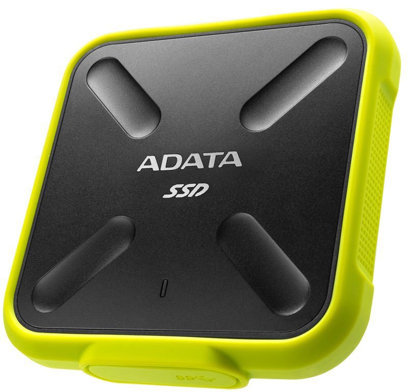 Внешний накопитель ADATA 256GB SD700 External SSD, USB 3.1, R440/W430, Yellow, ASD700-256GU31-CYL