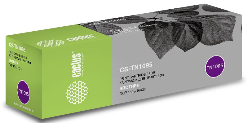 Картридж лазерный Cactus CS-TN1095 черный (1500стр.) для Brother DCP 1602/1602R