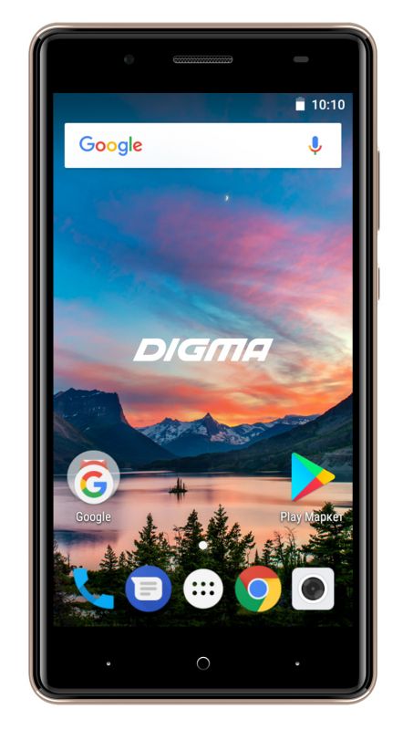 Смартфон Digma HIT Q500 3G 8Gb 1Gb золотистый моноблок 3G 2Sim 5" 480x854 Android 7.0 5Mpix WiFi BT GPS GSM900/1800 GSM1900 TouchSc MP3 FM microSD max