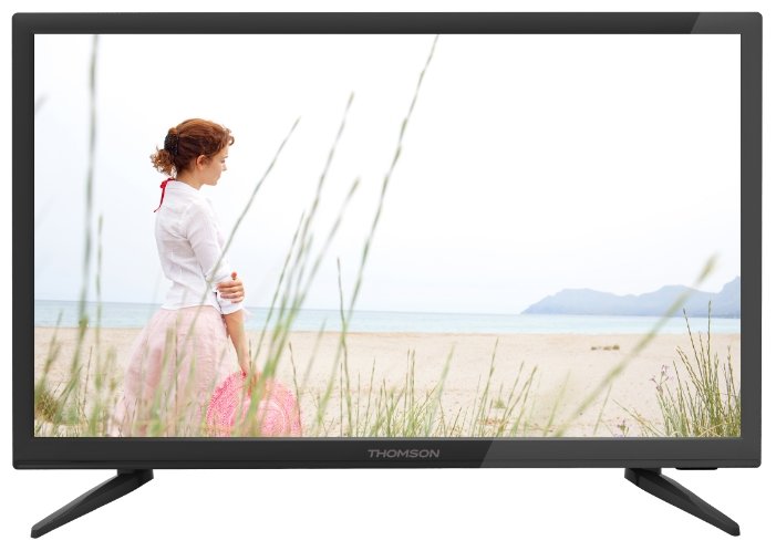 Телевизор Thomson T28RTE1020, разрешение 720p HD, диагональ 28" (71 см), HDMI x2, USB, DVB-T2, тип подсветки: Direct LED
