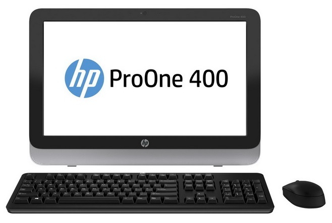 Моноблок HP ProOne 400 G1 AiO (23" Core i3-4150T 4GB DDR3-1600 SODIMM 500GB Slim SuperMulti Keyboard Mouse WiFi BTWindows 8.1 Pro), G9E67EA