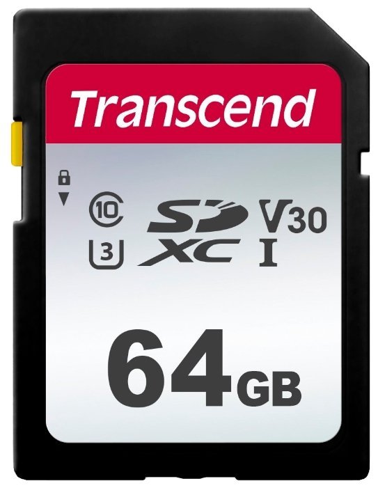 Карта памяти Transcend 64GB SDXC Class 10 UHS-I U3 R95, W45MB/s, TS64GSDC300S