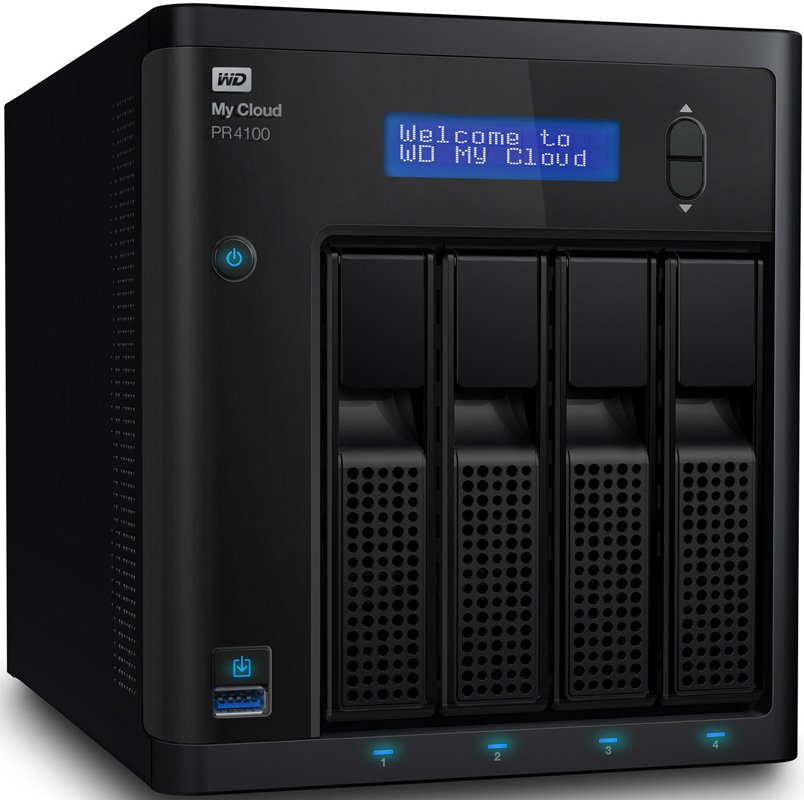 Сетевое хранилище настольное исполнение Western Digital 4BAY 8TB WDBKWB0080KBK-EEUE