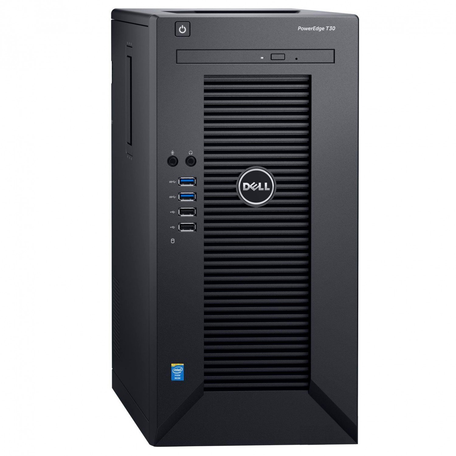 Сервер Dell PowerEdge T30, Intel Xeon E3-1225v5 (3.3GHz,4C), 8GB UDIMM, 1TB SATA 7.2K 3.5" Cabled, DVD+/-RW, PSU 290W, Tower, 210-AKHI/001