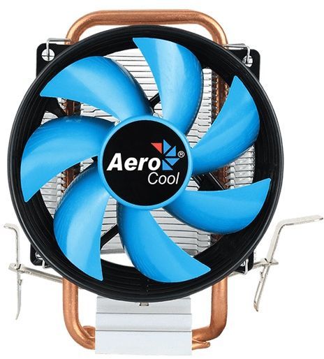 Устройство охлаждения(кулер) Aerocool Verkho 1-3P Soc-FM2+/AM2+/AM3+/AM4/1150/1151/1155/ 3-pin 28dB Al+Cu 100W 280gr Ret