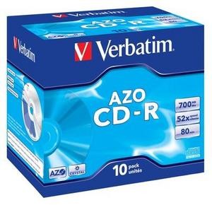 Диск CD-R Verbatim 700Mb 52x DataLife+ Jewel Case (10шт) 43327