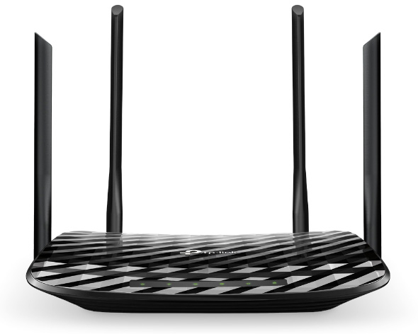 Маршрутизатор TP-Link Archer A6, AC1350 Dual Band Wireless Gigabit Router, 5 Gigabit Ports, 4 fixed antennas, Archer A6