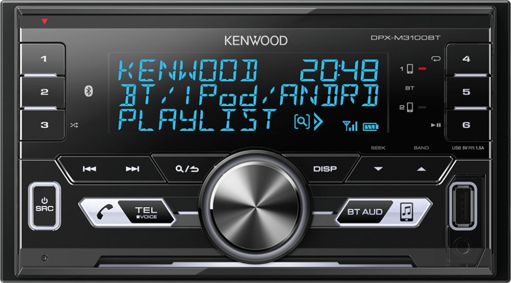 Автомагнитола CD Kenwood DPX-M3100BT 2DIN 4x50Вт