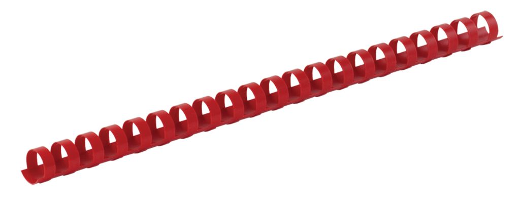 Пружины для переплета пластиковые Fellowes FS-53472, 16 мм, 101-120 листов, 100 шт, 21 кольцо, красные