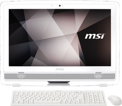 Моноблок MSI Pro 20T 7M-040RU 20" HD+ Touch i3 6100 (3.7)/4Gb/1Tb/HDG/DVDRW/Free DOS/GbitEth/WiFi/клавиатура/мышь/Cam/белый 1600x900