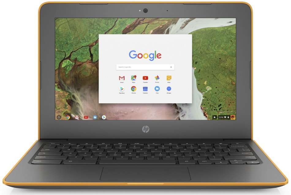 Ноутбук HP ChromeBook 11 G6 Celeron N3350 1.1GHz,11.6" HD (1366x768) Touch BV,4Gb DDR4,16Gb,45Wh LL,1.3kg,1y,Delicate Orange Textured,ChromeOS