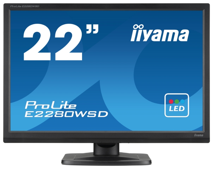 Монитор Iiyama 22" ProLite E2280WSD-B1 черный TN+film LED 5ms 16:10 DVI M/M матовая 250cd 178гр/170гр 1680x1050 D-Sub FHD 3.6кг