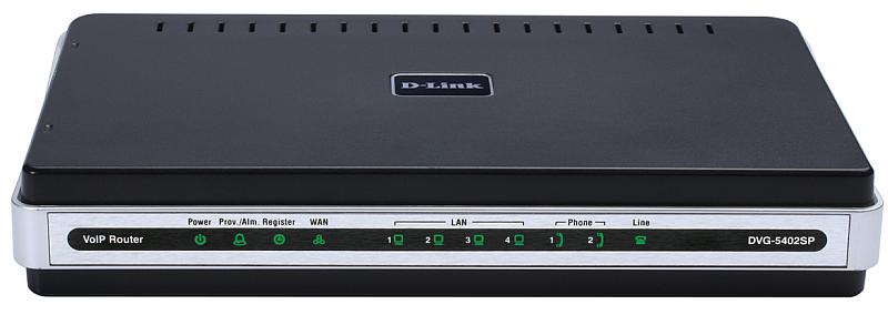 Шлюз VoIP D-LINK DVG-N5402SP/1S/C1A 1-ports FXS RJ-11 ports,1 x 10/100 port (WAN), 4 10/100 (LAN) Wireless Internet Router with VoIP Gateway