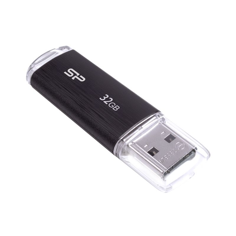 Внешний накопитель 32GB USB Drive <USB 2.0> Silicon Power Ultima USB2.0 черный (SP032GBUF2U02V1K)