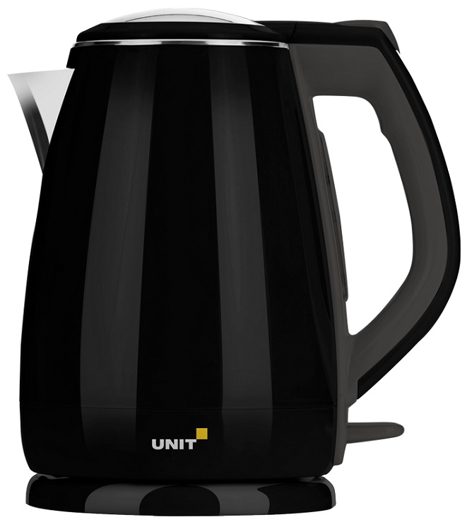 Чайник электрический UNIT UEK-268, Сталь - Пластик (Двухслойный корпус), 1.8л., 2200Вт. (Чёрный) 