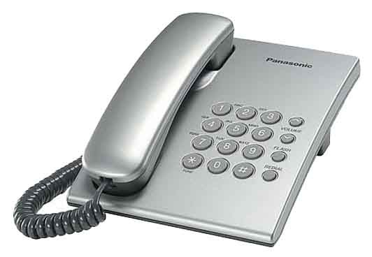 Телефон,Panasonic KX-TS2350RUS, silver