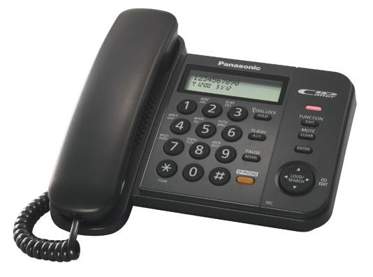 Телефон,Panasonic KX-TS2358RUB, black