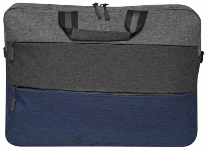 Компьютерная сумка Continent (15,6) CC-212 Blue, цвет серый с голубым