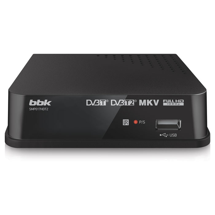 Ресивер DVB-T2 BBK SMP017HDT2 темно-серый