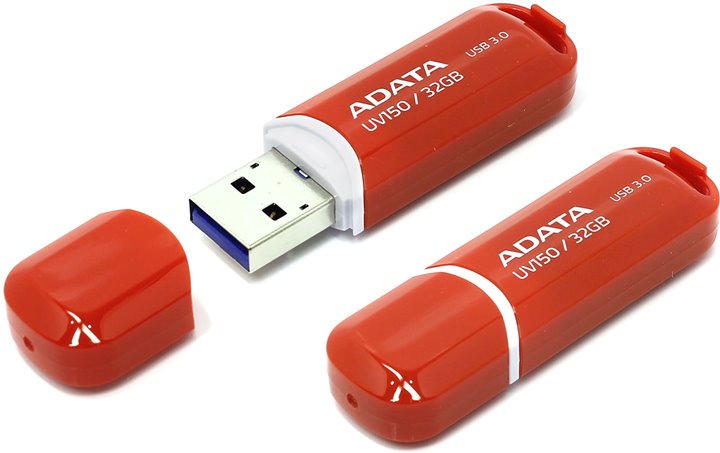 Флеш накопитель 32GB A-DATA UV150, USB 3.0, Красный