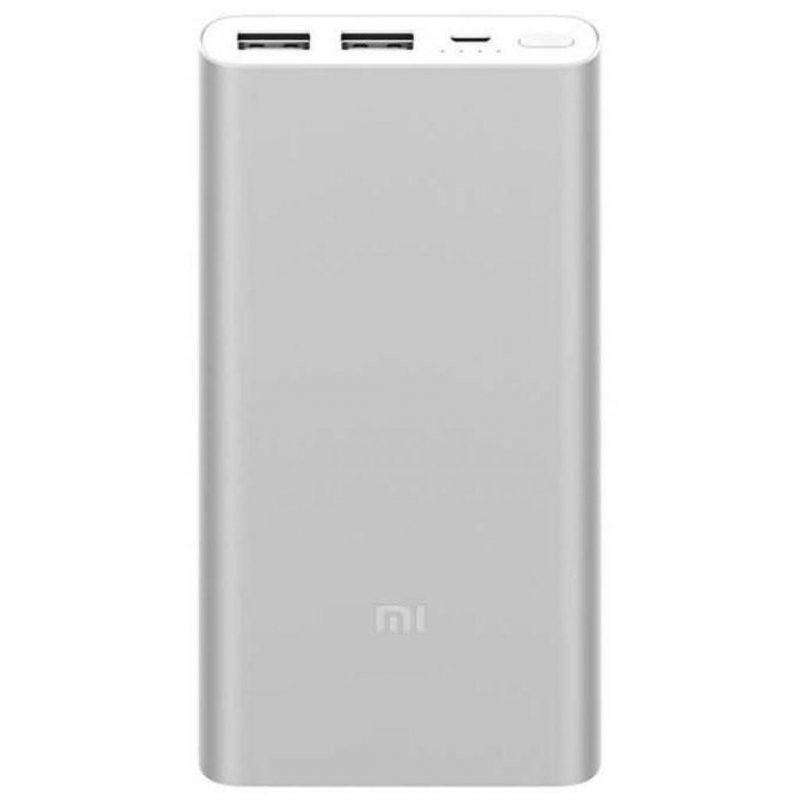 Мобильный аккумулятор Xiaomi Mi Power Bank 2S Li-Pol 10000mAh 2.4A+2.4A серебристый 2xUSB