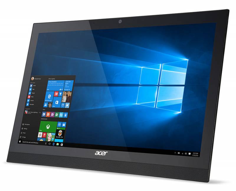 Моноблок Acer Aspire Z1-622 21.5" Full HD Cel N3150 (1.6)/4Gb/500Gb 5.4k/HDG/DVDRW/CR/Free DOS/GbitEth/WiFi/BT/клавиатура/мышь/Cam/черный 1920x1080