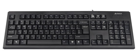 Клавиатура,A4 Tech KR-83B Keyboard USB,Black, KR-83 BLACK