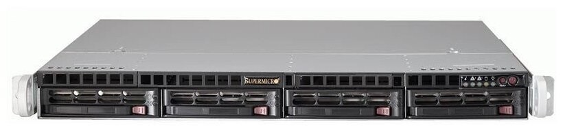 Платформа Supermicro SuperServer 1U 510P-WTR no CPU(1)Scalable/TDP 270W/ no DIMM(8)/SATARAID HDD(4)LFF/2x10GbE/2xFHHL,1xLP,M2/500W