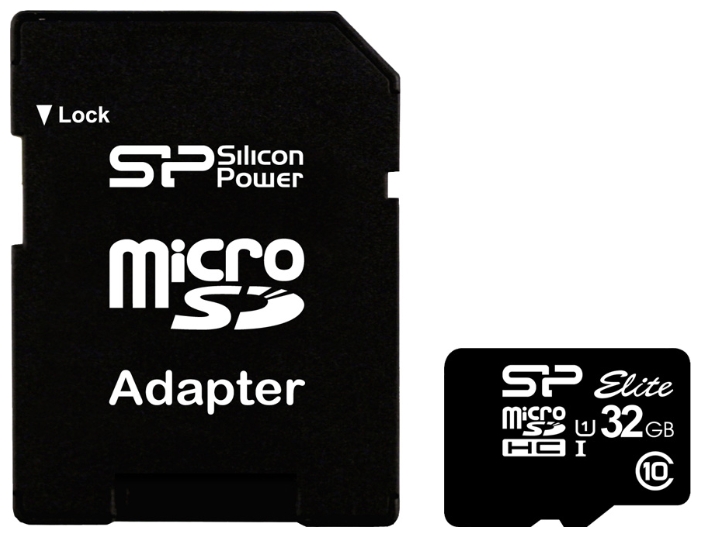Карта памяти SILICON POWER MICRO SDHC 32GB W/ADAPT SP032GBSTHBU1V10SP